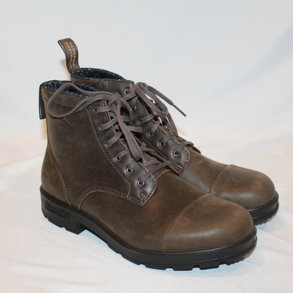 BLUNDSTONE WOMEN'S 1935 LACE UP LEATHER BOOTS ANTIQUE BROWN‎
